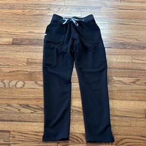 Black XXS Figs scrubs bottoms